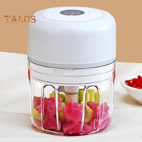 Электрический измельчитель чеснока 250 мл USB перезаряжаемый мини-овощерезка с магнитным замком безопасности чеснокодавилка для небольших кухонь автофургонов путешествий кемпинга