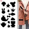 1 Комплект Наклейки-Нашивки Без Глажки Для Пуховика Универсальные Черные Самоклеящиеся Заплатки Ремонтные Стирка Ткань Для Шитья DIY Fix Patch