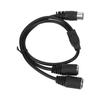 1.6ft DIN 5 Pin Male to 2 DIN 5 Pin Female Cable Y Splitter Cable  MIDI Equipment Sync
