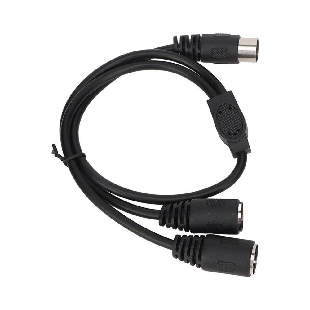 1.6ft DIN 5 Pin Male to 2 DIN 5 Pin Female Cable Y Splitter Cable MIDI Equipment Sync