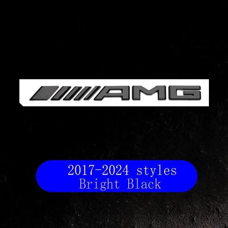 DHP3  New 2025 Hot AMG Logo Car Tail Trunk Auto Emblem Sticker Accessories For Mercedes Benz Brabus Smart Maybach W204 GLC CLA W205 W2