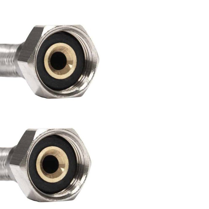 Flexible Inox Sanitaire DN8 - Raccordement Eau Potable 1/2" 800mm