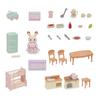 Epoch Sylvanian Families Set House with Red Roof Furniture Set ST Mark Certification 3 Years Old and Up Toy Dollhouse Sylvanian Families