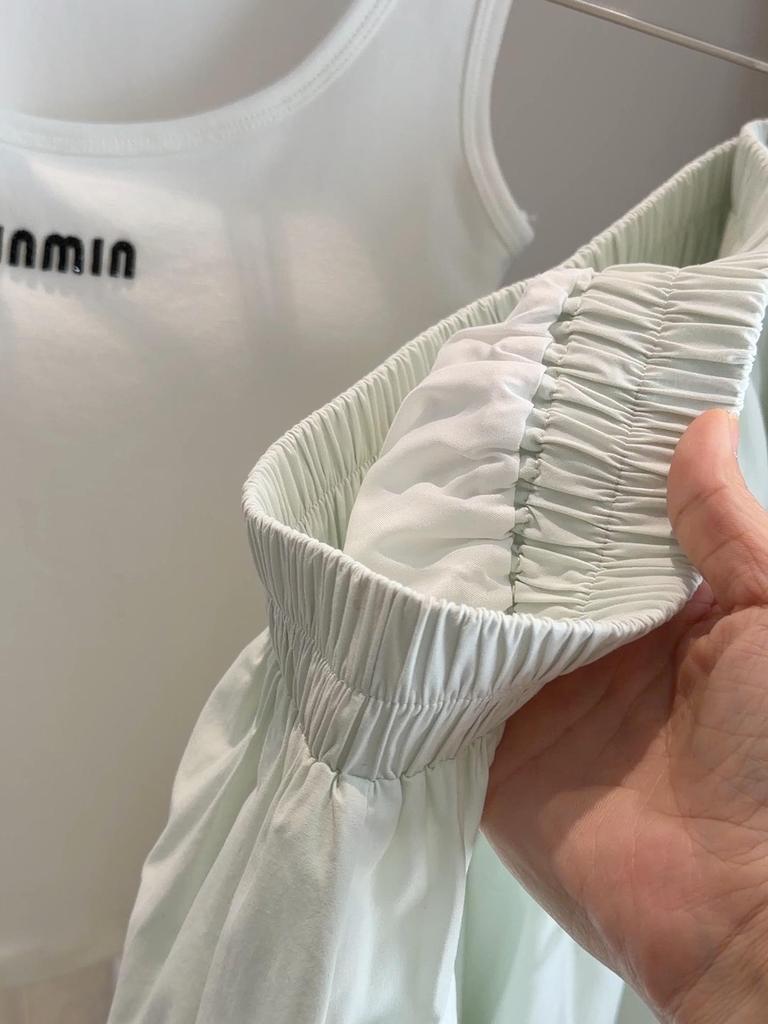 Летняя корейская юбка А-силуэта с оборками и кружевом, с высокой талией