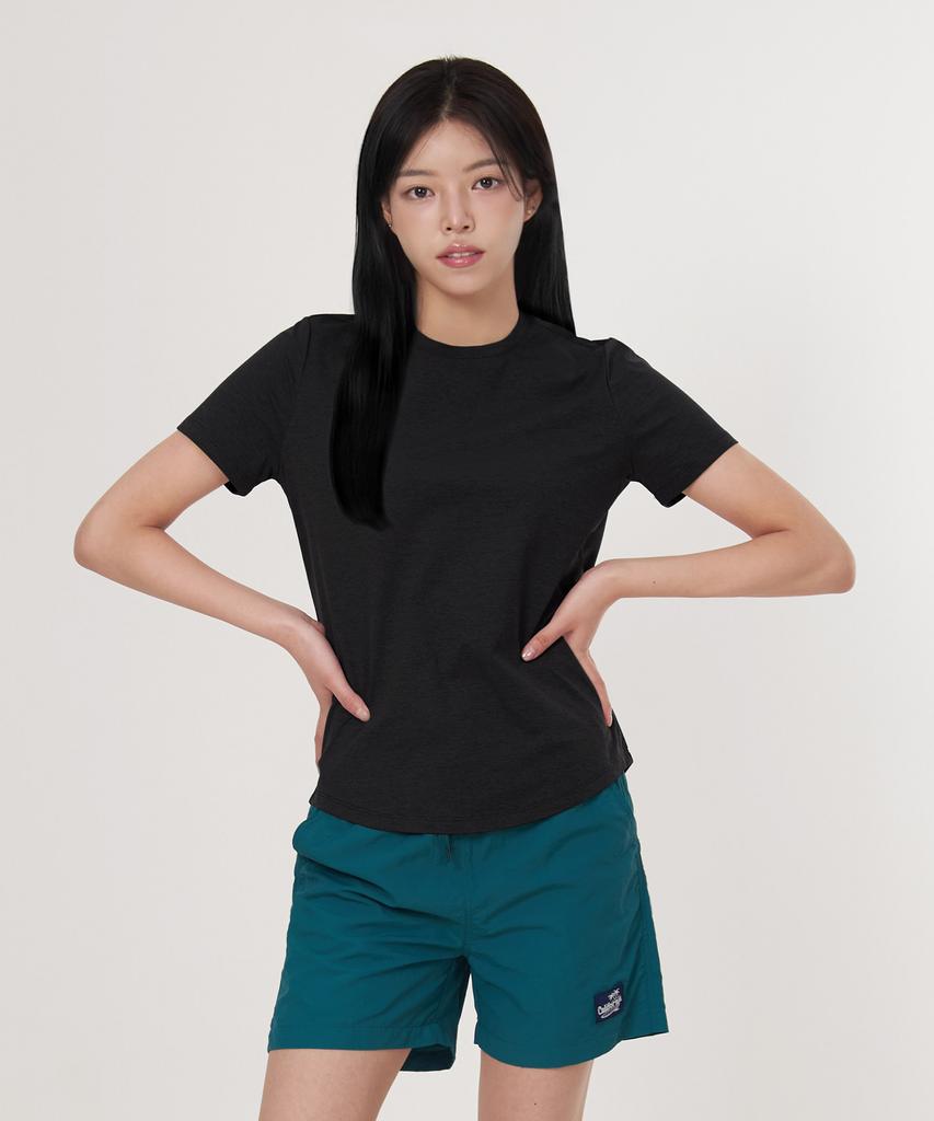 2ELA [2Pack] Air Queen Women'S Sorona Round Short Sleeve T-Shirt 7 Colors