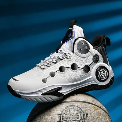 Повседневная износостойкая нескользящая баскетбольная обувь мужская боевая амортизация буфер большой размер детская водонепроницаемая обувь