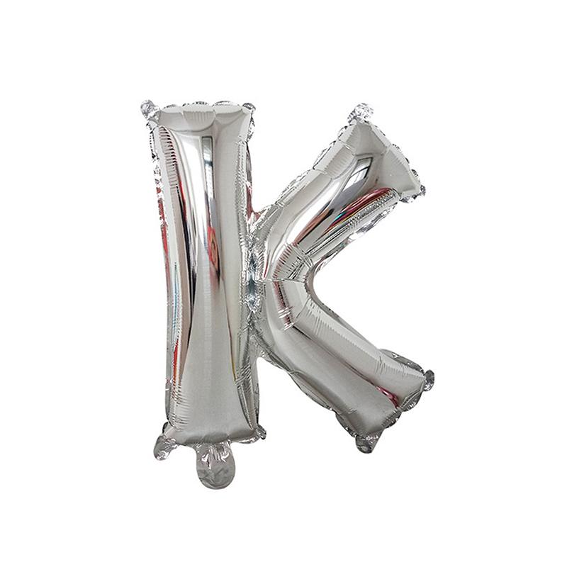 1/26 шт. 16-дюймовые фольгированные шары с алфавитом, серебряные алюминиевые шары-буквы, многоразовый декор, свадьба, день рождения, мероприятия