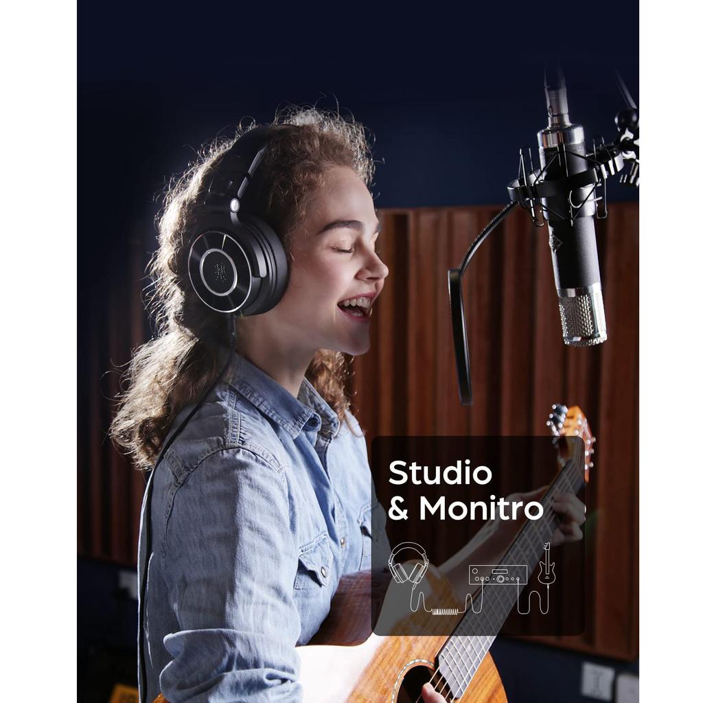 Monitor 60 Professional Studio Headphones,Recording Wired Over Ear Headphones Hi-Res Audio,Soft Comfortable Earmuffs,6.35mm (1/4") Adapter