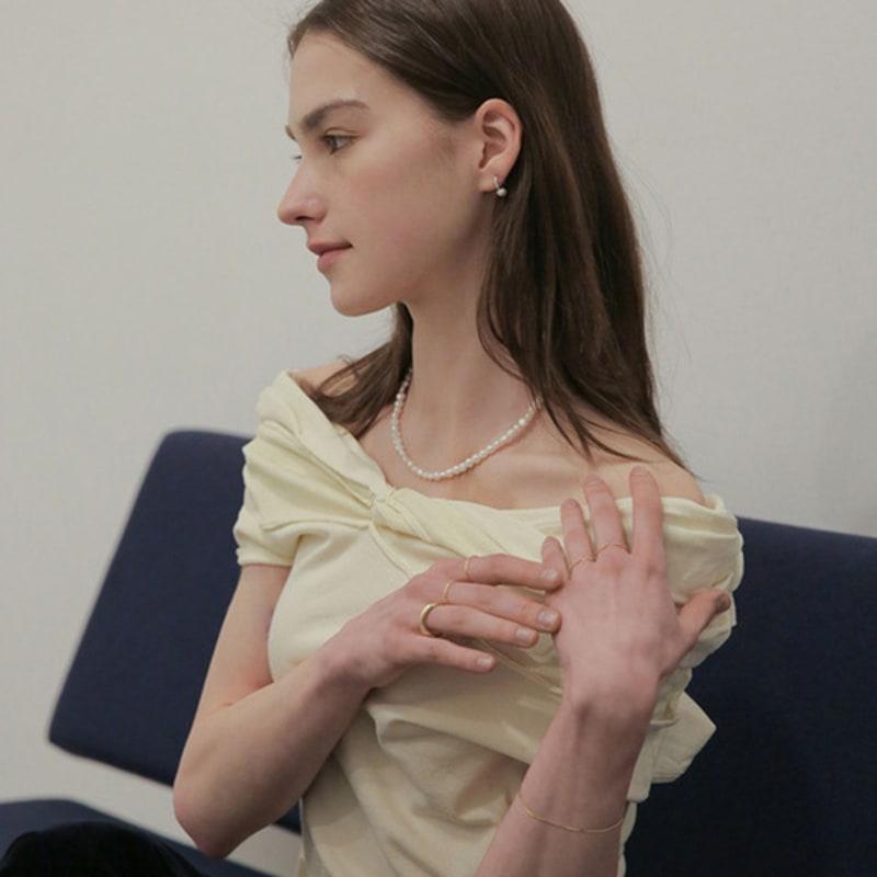 Современный серебристый уродливый винтажный натуральный уродливый ожерелье из речного жемчуга