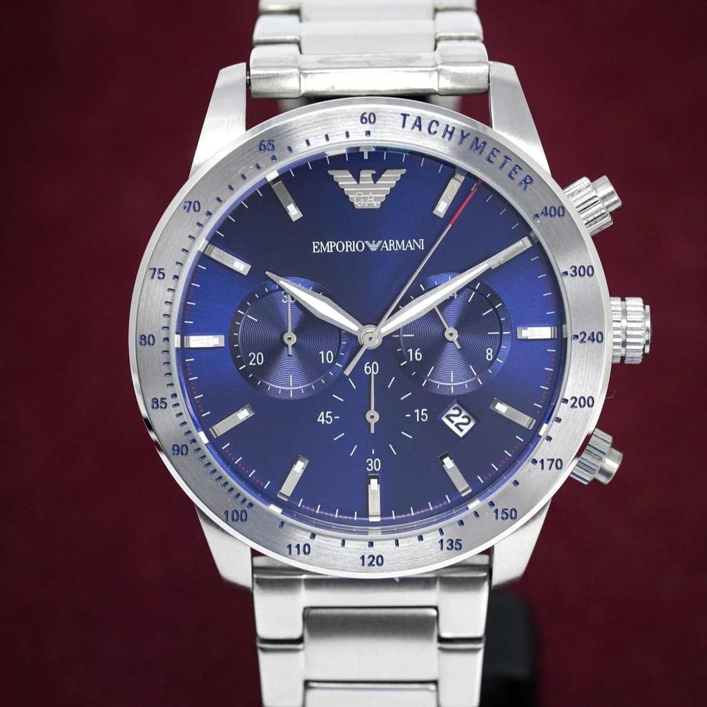 Emporio Armani Chronograph Quartz Blue Dial Watch AR11306 Men's