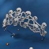 1pc Personalized Skull Crown Gothic Punk Accessory Suitable For Role-playing Party Gathering Festival Paired Unisex Tiaras Crown