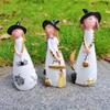 Halloween Witch Figurines Cute Witches Statues Resin Crafts Living Room Bedroom Dining Table Decoration Room Decoration Products