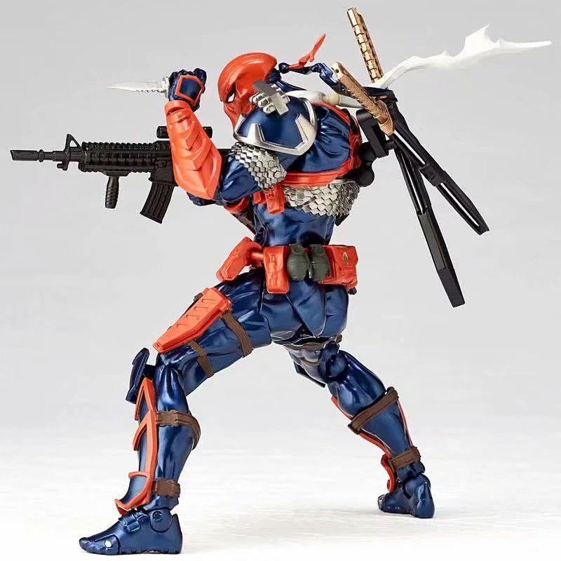 Revoltech Amazing Yamaguchi Deathstroke №011 Высокодетализированная ПВХ Фигурка Коллекционная Игрушка