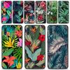 Silicone Case For Samsung Galaxy A50 A70 A10 A20e A30 A40 A20s A10s A10e A80 A90 A60 A30s Cover Shell Vintage Banana Leaf Flower