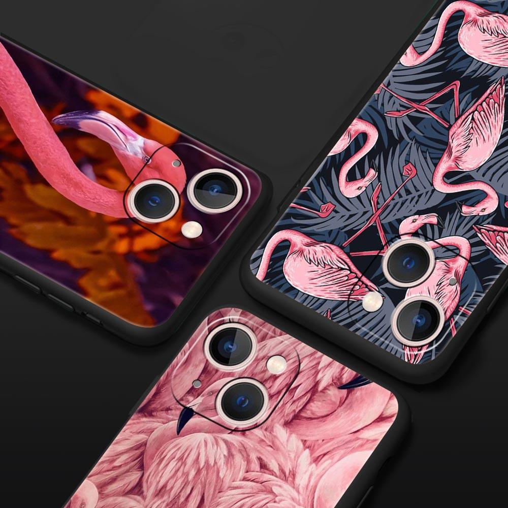 Розовый, красный чехол с изображением фламинго для iPhone Samsung Galaxy Redmi Xiaomi Oppo OnePlus Note SA 7 8 9 10 11 12 13 14 20 21 22 23 53 54 Pro Max Plus Ultra