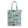 Snoopy Laminated Vertical Tote Bag IP A4 Lami Peanuts Blue [Routeto] (860101 BeagleScouts)