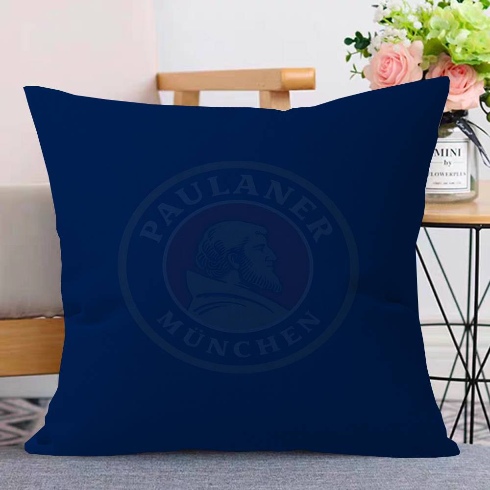 German Beer Paulaner Personalized Pillow Cover Kids Bedroom Wild Party Decor Pillowcase Kid Birthday Shower Gift