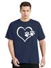 Cartoon Colorful Heart Dog Paw Graphic Print T Shirt 90s Fashion Casual Unisex Oneck Short Sleeve Unisex T Shirt Unisex