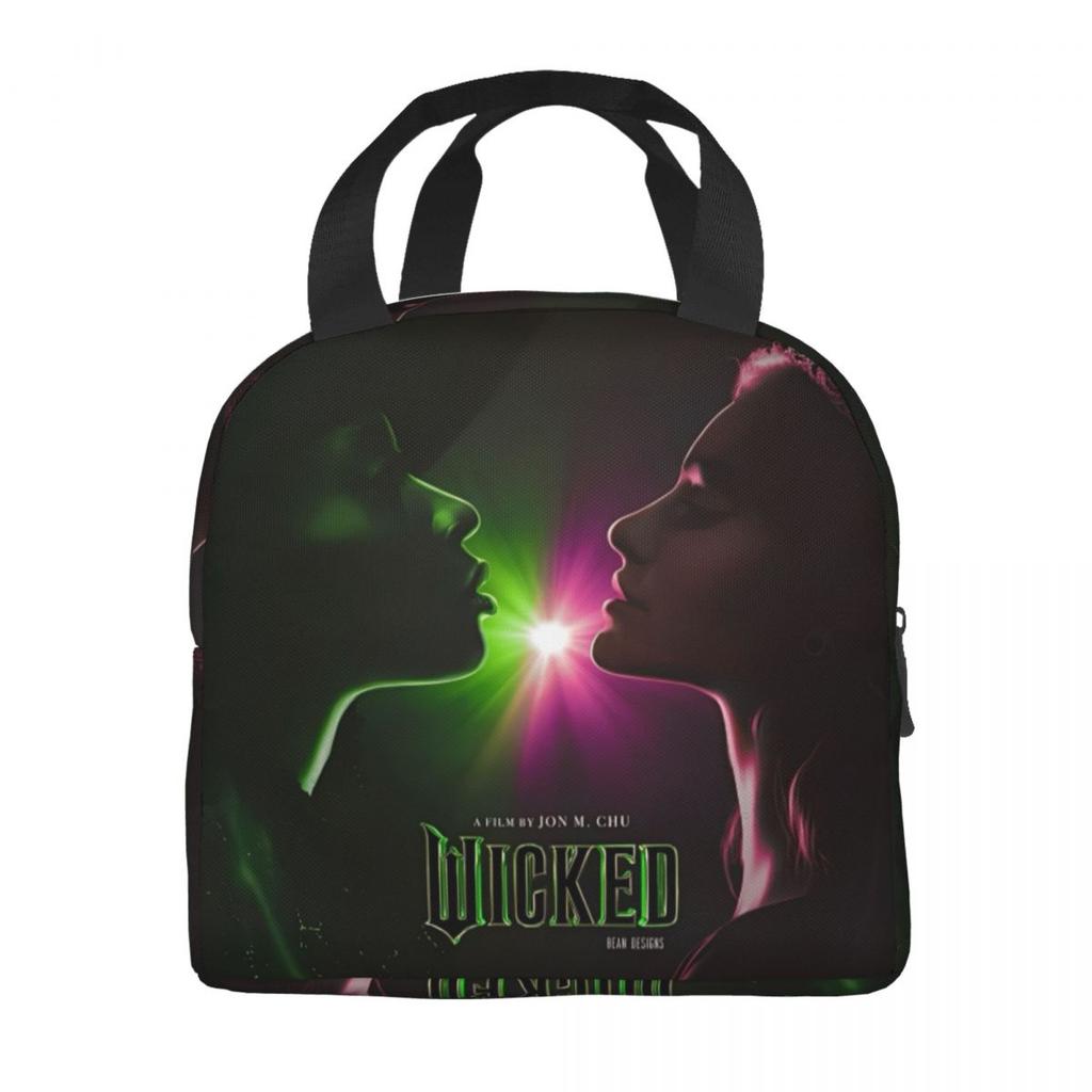 Aesthetic Wicked For Good Insulated Lunch Bag Food Container Portable Cooler Thermal Lunch Boxes For Picnic