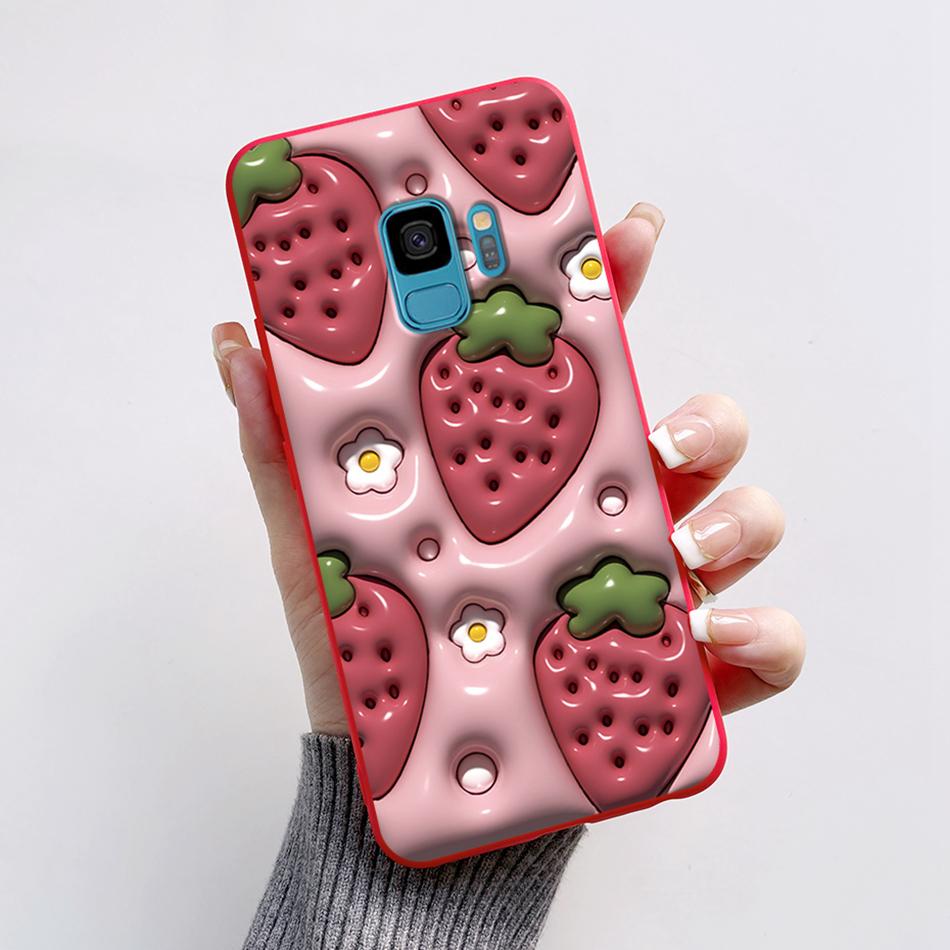 Case For Samsung Galaxy S9 S 9 Plus Phone Cover Cute Cat Cartoon Bear Frog Soft TPU Coque For Samsung S9 Bumper S9+ S9PLUS Funda