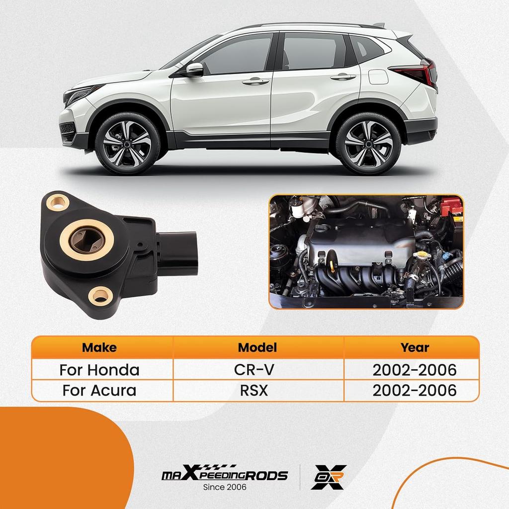 maXpeedingrods 37890-PND-A01 Intake Manifold Runner Control Valve, Intake Manifold Runner Control Motor, TPS Throttle Angle Position Sensor for Honda