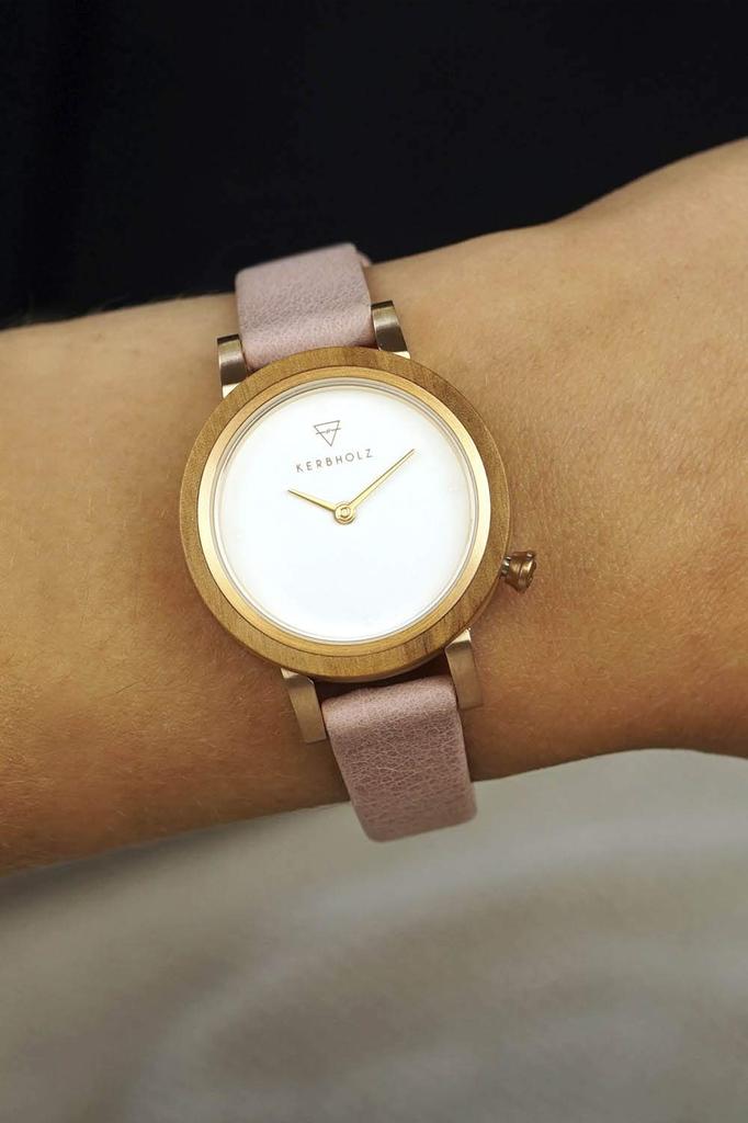 Часы KERBHOLZ LUISE из натурального дерева WLUI1606 импортные [Kerbholz] женские [Обычный продукт]