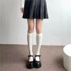 Чулки Летние Тонкие Высокие Черные Белые Носки Лолита Милые Однотонные Выше Колена Белые Чулки Носки