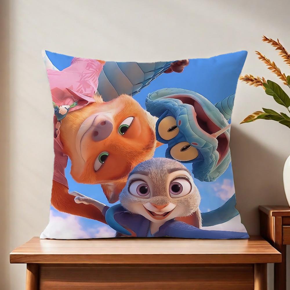 Cute art ZZootopia 2 dn cushion cover For Pillow Printing Sofa Decoration Home Car Room Coffee Shop Office Nordic Simplicity
