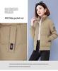 2024 Winter Women's Double-Sided Short Cotton Down Jacket: Thick, Stylish Coat for Middle-Aged and Elderly