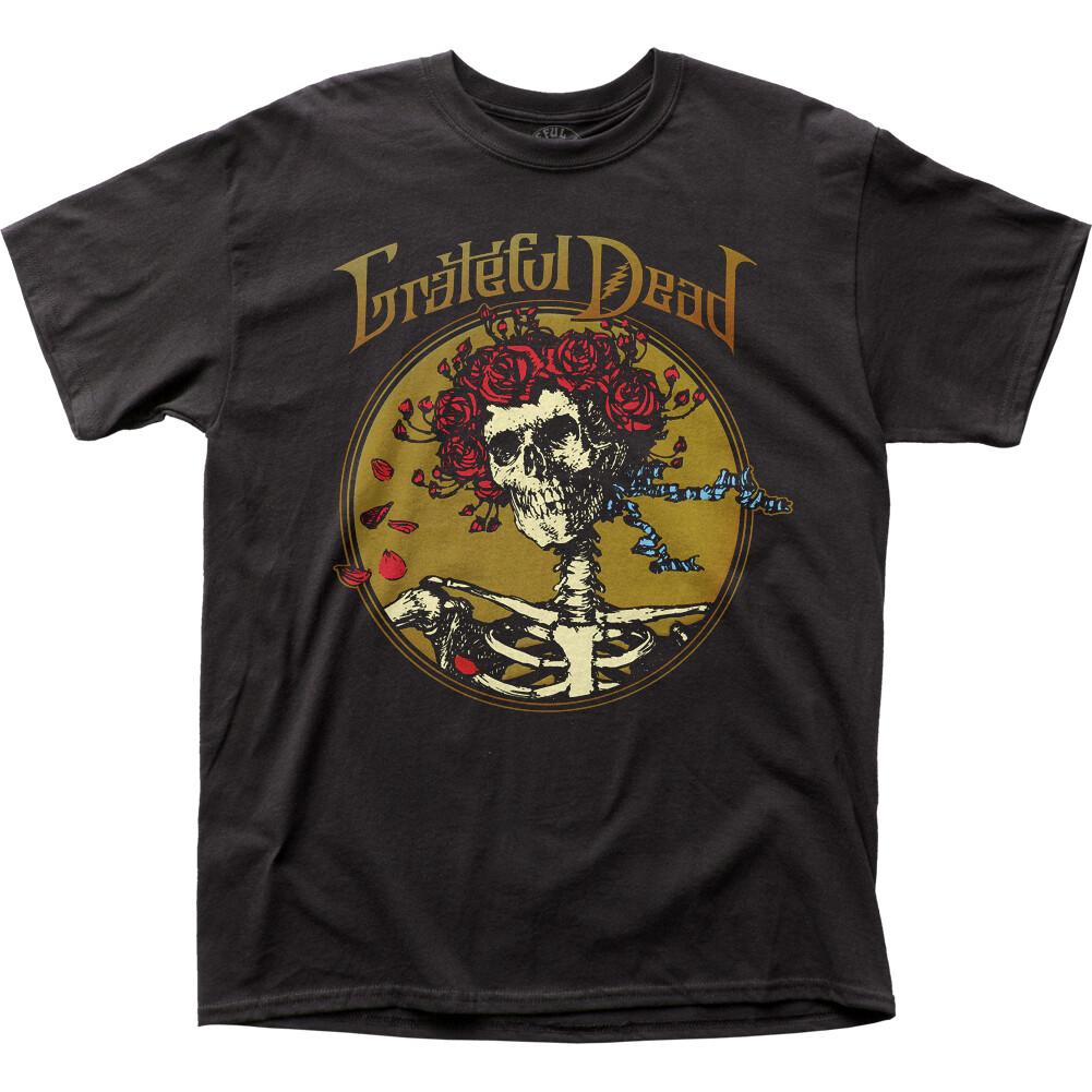 Grateful Dead Футболка с черепом Grateful Мужская Лицензированная Рок-н-ролльная группа Черная