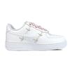 Nike Air Force 1 Износостойкие Износостойкие Низкие Кеды для Скейтборда Женские Белый Розовый Золотой FV3654-111(Команда74-)