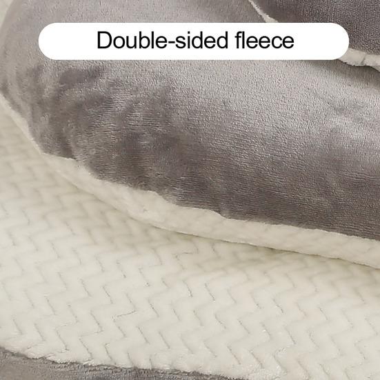 Dog Bed Mat Double-sided Cat Sleeping Pad Pet Cushion with Removable Washable Cover Supportive Pet Bedding for Floor Crate