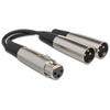 Hosa XLR Y Cable 15cm Female To Male YXM-121