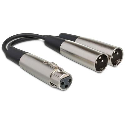 Hosa XLR Y-кабель 15 см, гнездо на штекер YXM-121