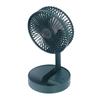 Выдвижной складной настольный вентилятор с зарядкой через USB, регулируемый на три уровня портативный вентилятор с регулировкой угла наклона на 180°