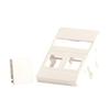 Lanview 2X Keystone Wall Plate For Clicline Socket 50X75 Mm White, Lvn127866