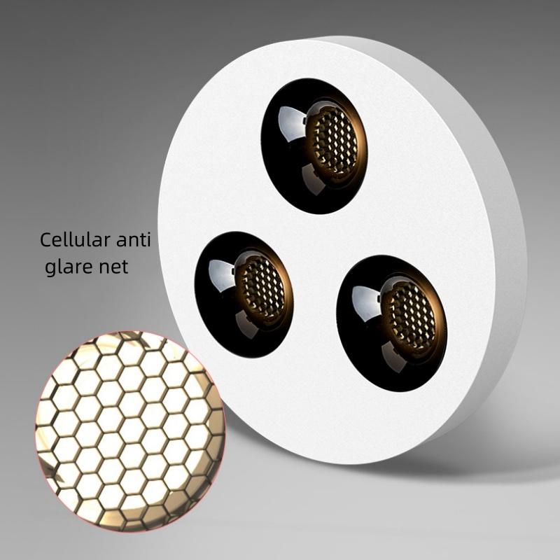 Модная ультратонкая 3,5 см накладная антибликовая полноспектральная COB-лампа, для гостиной, прихожей, без отверстий