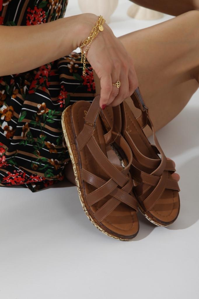 Женские повседневные сандалии Светло-коричневая летняя обувь