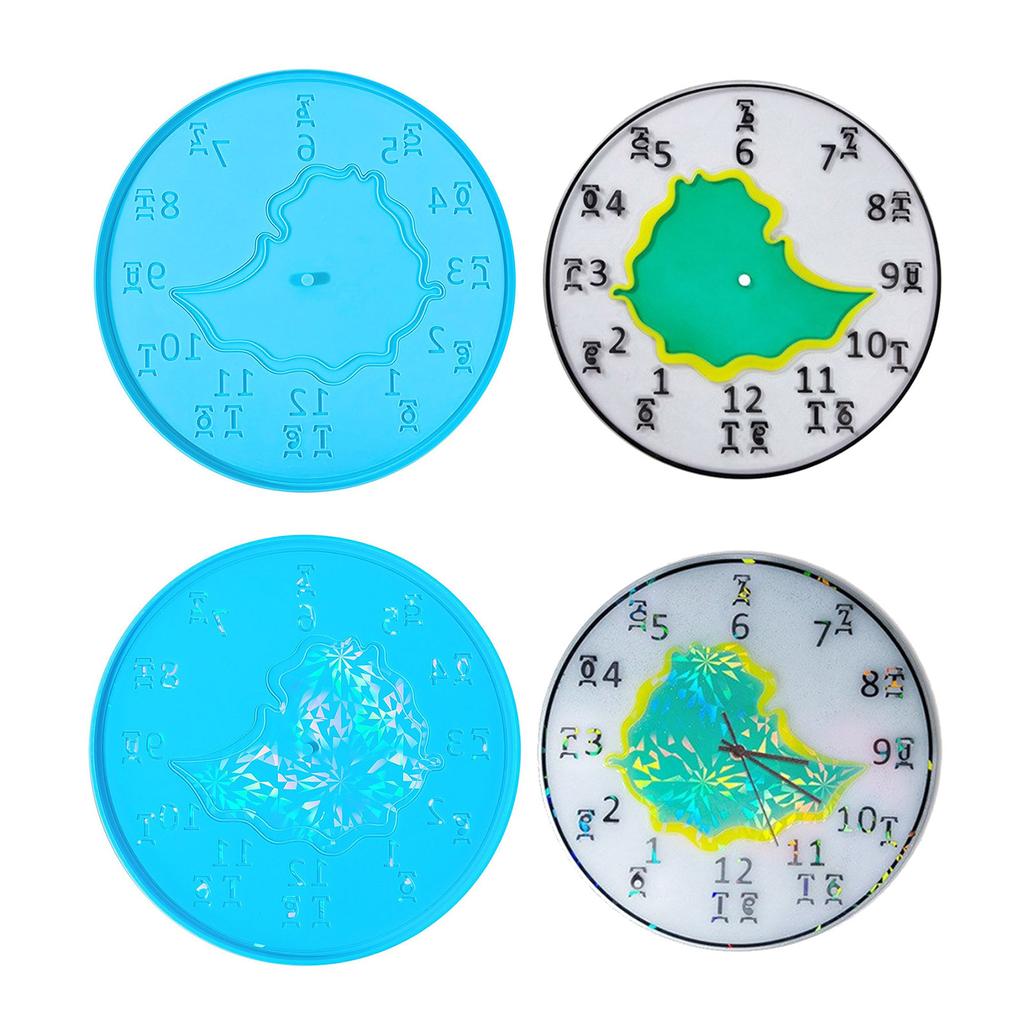 Гибкая форма для эпоксидной смолы, прочная силиконовая форма, Эфиопская карта, форма для украшения часов, идеально подходит для любителей DIY