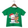 Merry Christmas Kid T-shirts Cartoon Deer Snowman Tops Tees Christmas Tree T Shirt Boy Animal Shirt Girls Xmas Gift Shirt Tshit