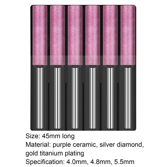 6 шт. многофункциональная точилка для бензопилы, супер шлифовальная производительность, тонко полированная, сильная стабильность, шлифовальный камень, напильник для резьбы по камню