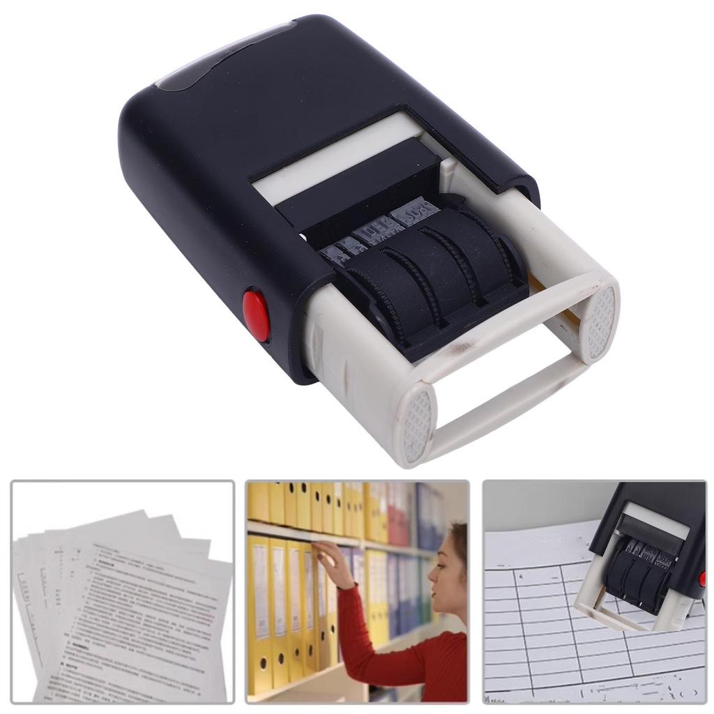 Штамп с датой 25x2,8 мм Английская дата Четкий отпечаток Быстросохнущий Самозаливной штамп