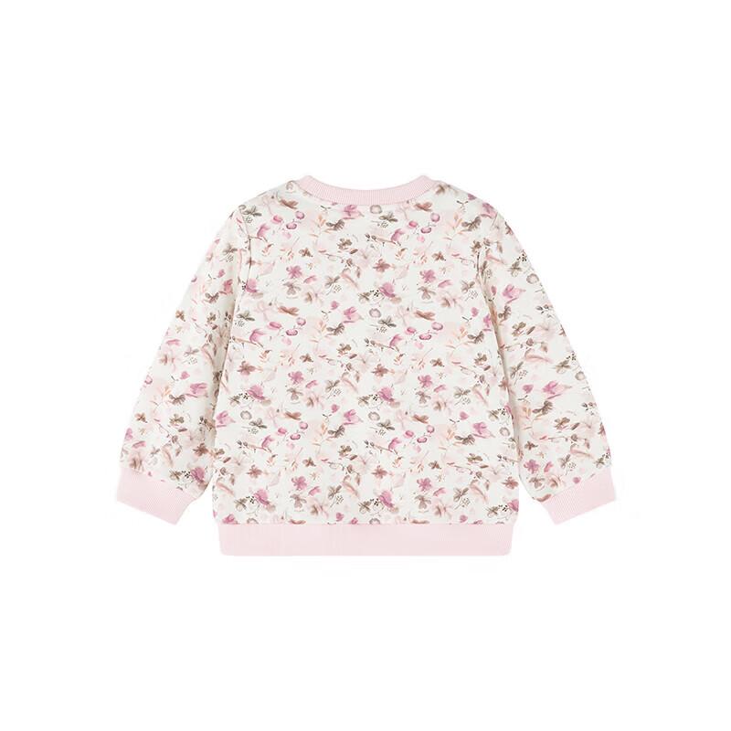 YEEHOO Girls' Floral Print Long Sleeve Sweatshirt