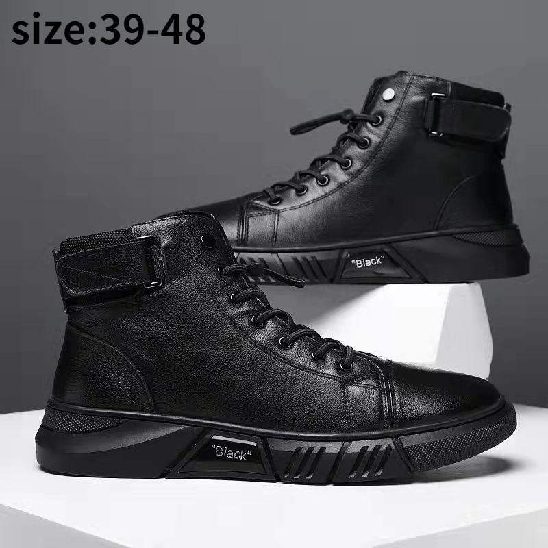 Autumn New High Top Work Shoes for Men Platform Ankle Boots Fashion Quality Boots Outdoor Booties Zapatos De Hombre