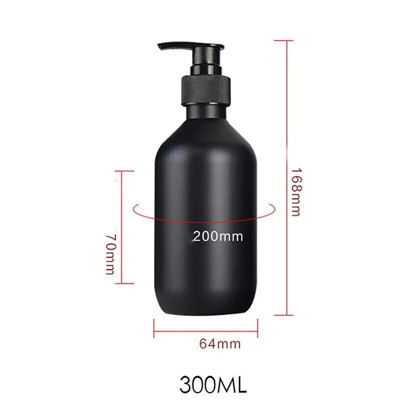 Матовая черная бутылка-дозатор для мыла Мыльница для рук Контейнер для жидкости Многоразовая пустая бутылка с пустым шампунем