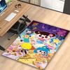 1pc Color Cartoon Girl Rug, Digital Printed Home Chair Sofa Mat, Durable Office Area Carpet, Beautiful Festival Decorations