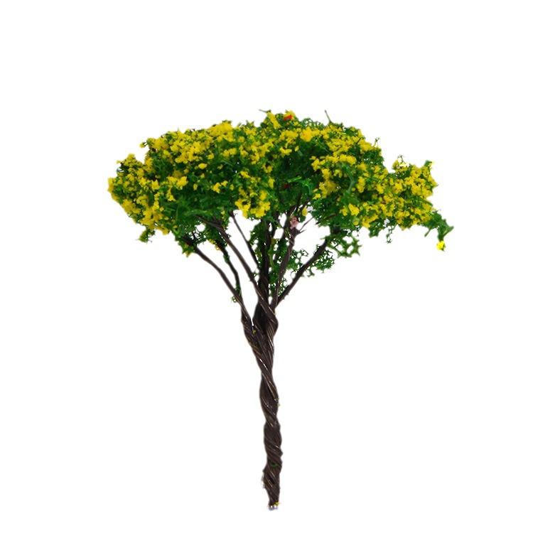 3D-имитация розового цветочного дерева — креативное искусственное дерево для самостоятельного ландшафтного дизайна и микросадоводства с небольшими кукольными украшениями.