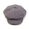 Universal chemistry Cool Gray Linen Newsboy Cap
