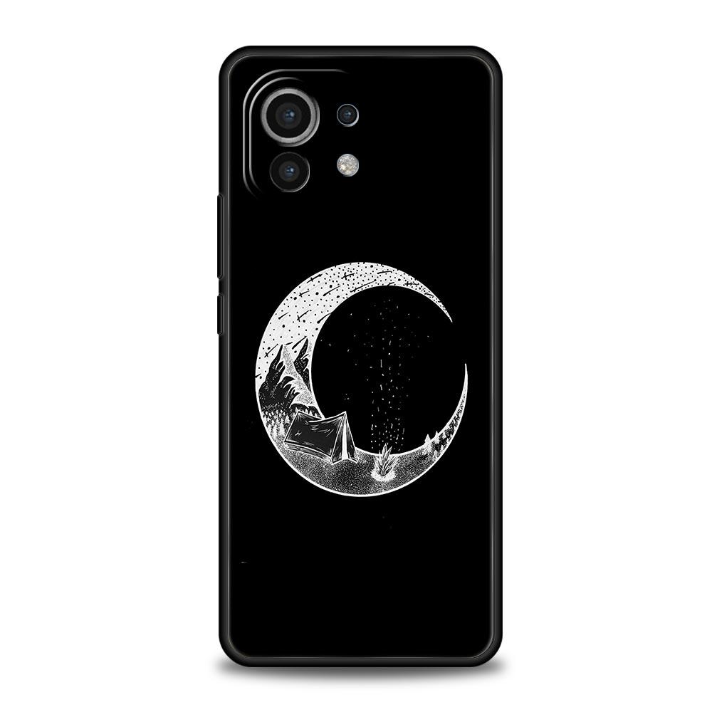 Чехол для телефона для Xiaomi Mi 15 14 14T 13T 12T Pro 12 13 11 Lite 5G 11T X6 X5 Pro ТПУ Чехол Линия Горный Пейзаж Солнце Луна Пара