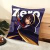 Anime CcODE GEASS  Cushion Cover Soft Short Plush Pillow Cover Smooth Cozy Texture Aesthetic Cushion Case Home Decor